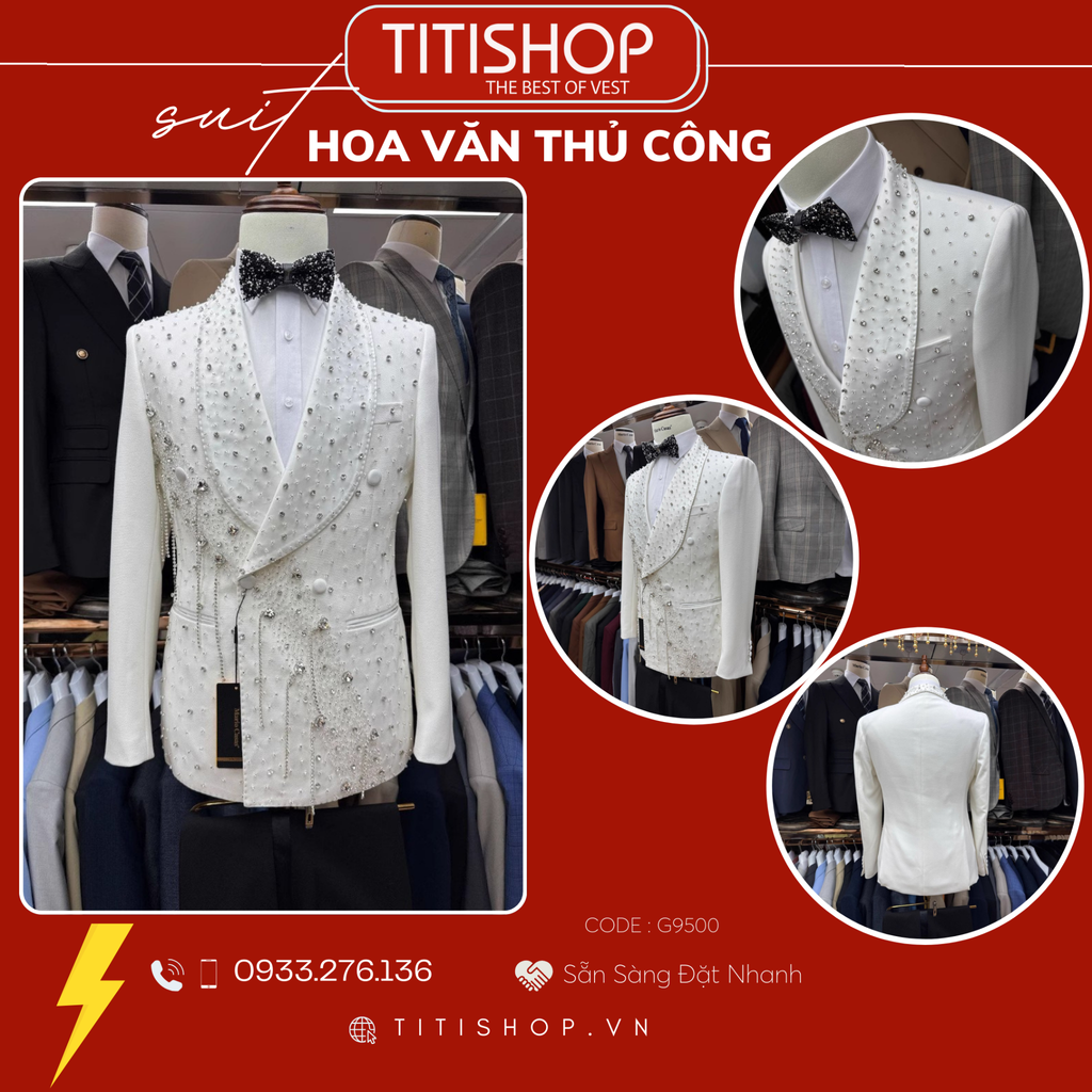 TUXEDO Đính Hột Thủ Công Luxury