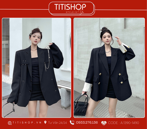 Áo Blazer Dáng Rộng TITISHOP  (S-XL)