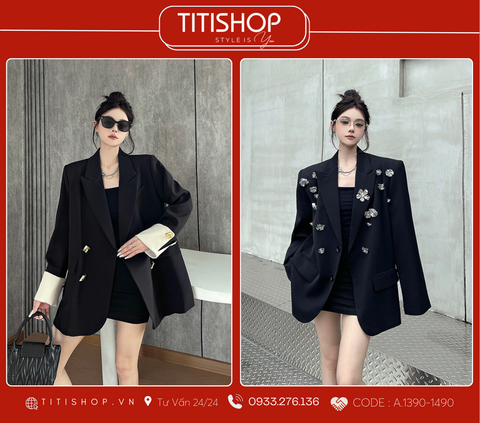 Áo Blazer Dáng Rộng TITISHOP  (S-XL)