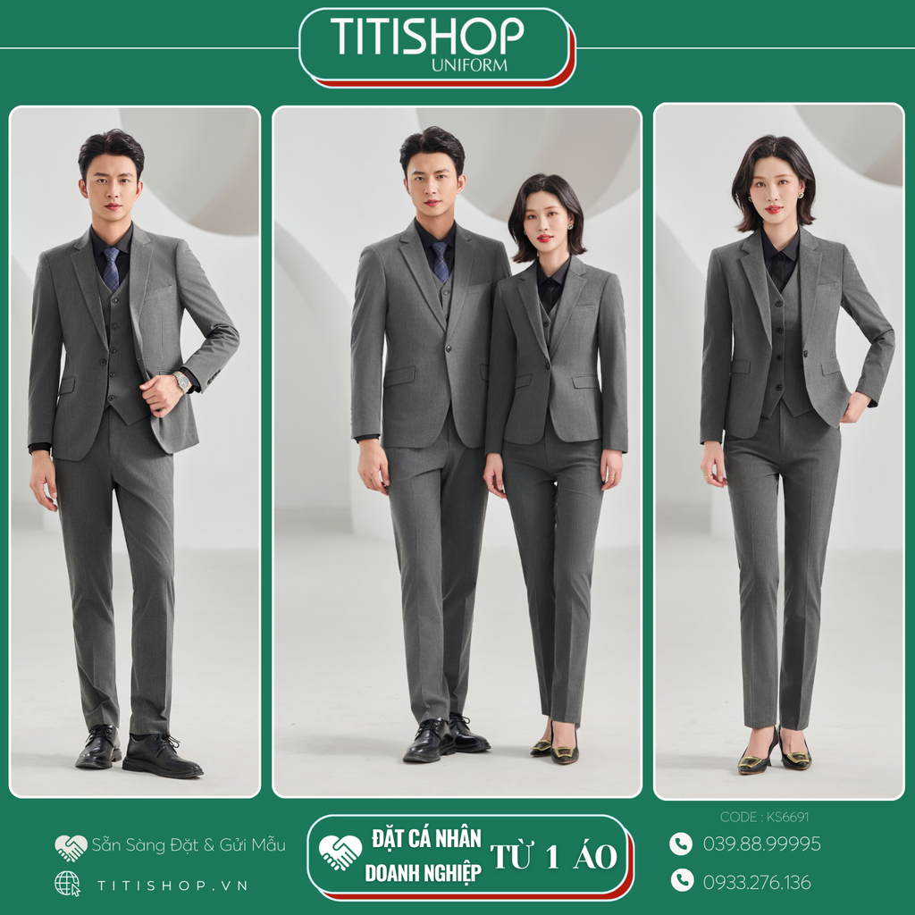 Đồng Phục Veston TITISHOP May Sẵn