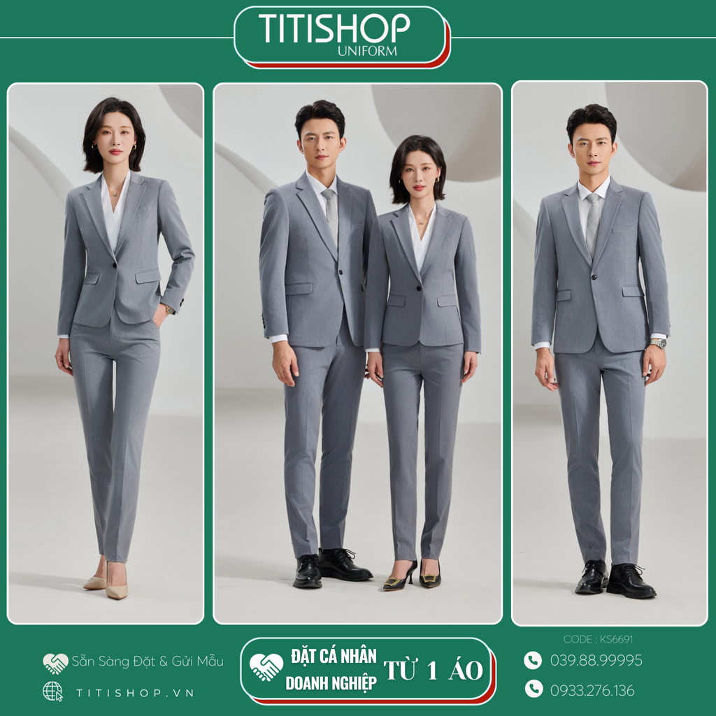 Đồng Phục Veston TITISHOP May Sẵn