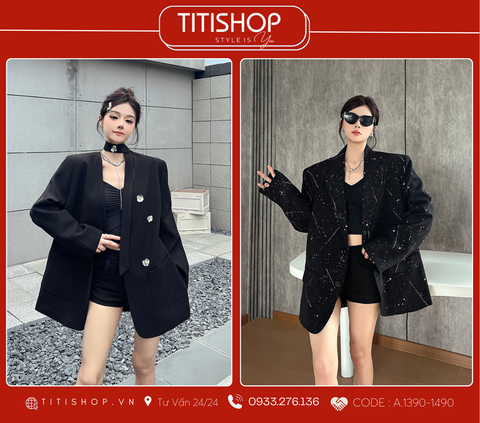 Áo Blazer Dáng Rộng TITISHOP  (S-XL)