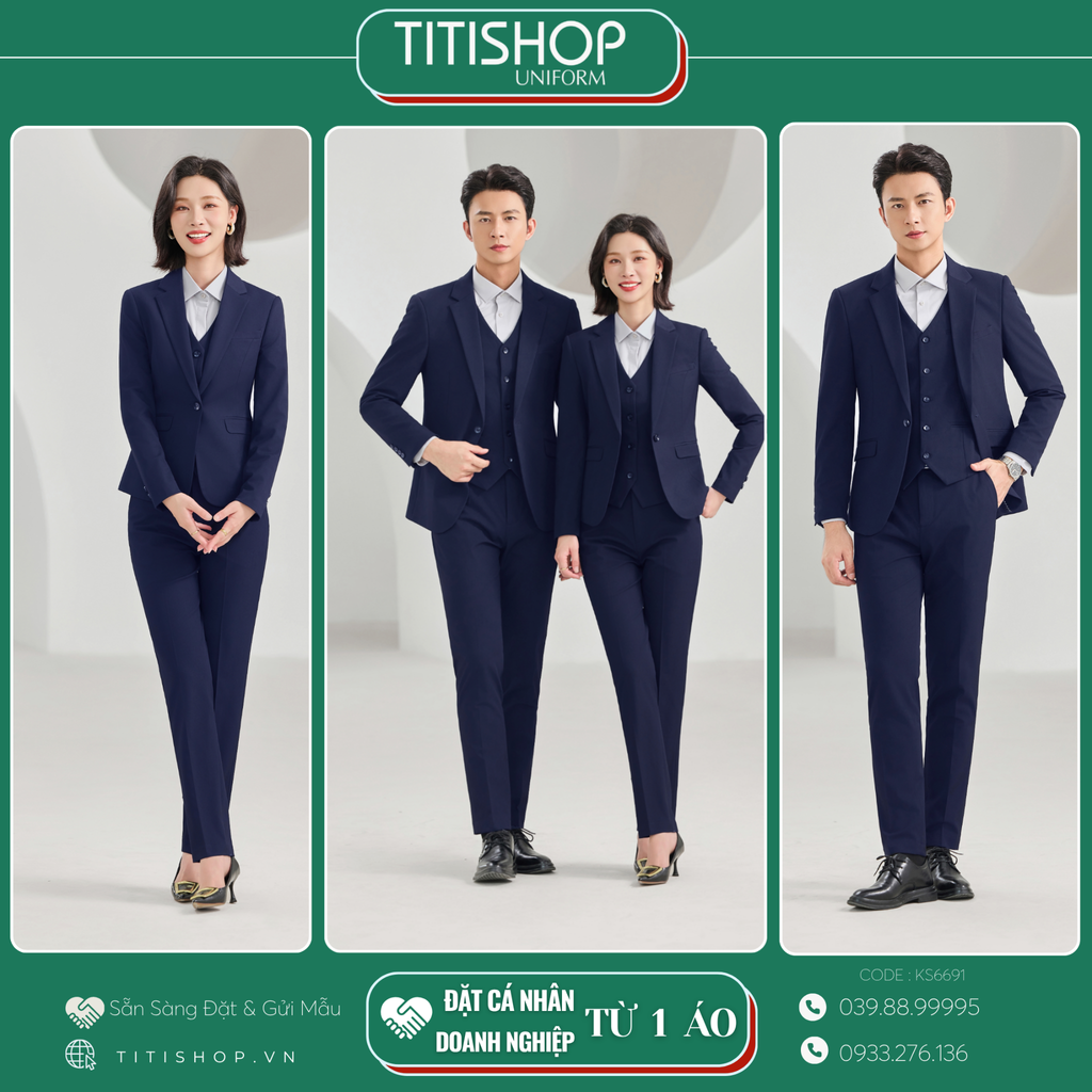 Đồng Phục Veston TITISHOP May Sẵn