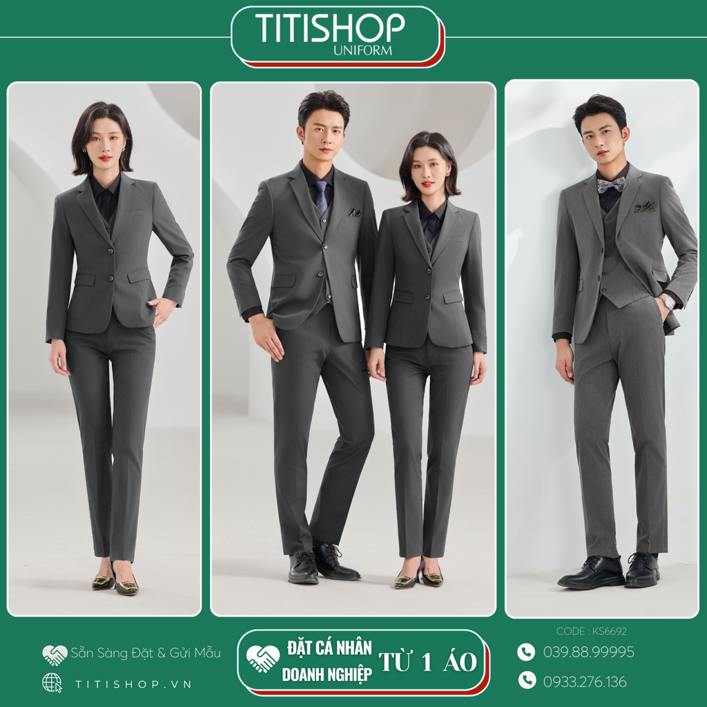 Đồng Phục Veston TITISHOP May Sẵn