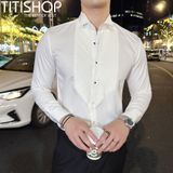 Áo Sơ Mi Qúy ông TITISHOP Xếp Ly Premium