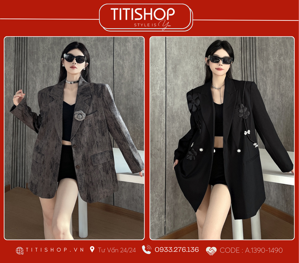 Áo Blazer Dáng Rộng TITISHOP  (S-XL)