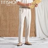 Quần Tây SIDETAB LINEN  QST Titishop ( Slimfit )