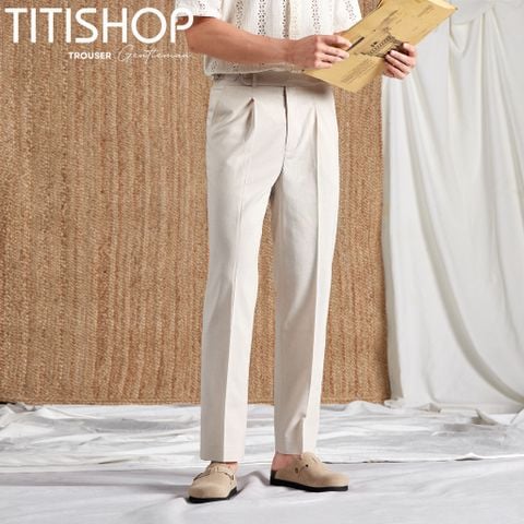 Quần Tây SIDETAB LINEN  QST Titishop ( Slimfit )