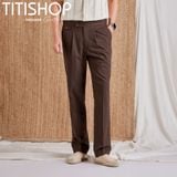 Quần Tây SIDETAB LINEN  QST Titishop ( Slimfit )