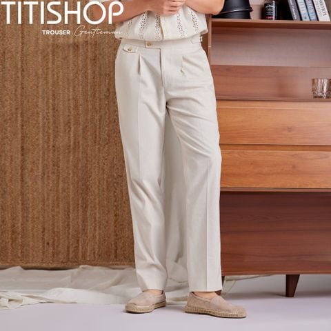 Quần Tây SIDETAB LINEN  QST Titishop ( Slimfit )