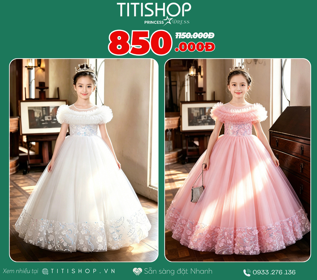 Đầm Công Chúa Titishop Tiết Kiệm