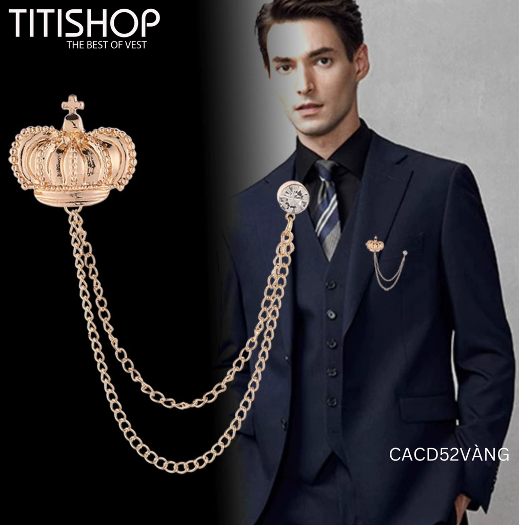 Cài Áo Vest Nam TITISHOP CACD52