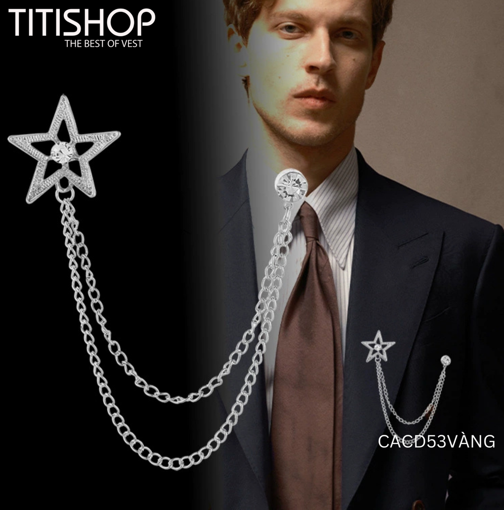 Cài Áo Vest Nam TITISHOP CACD53