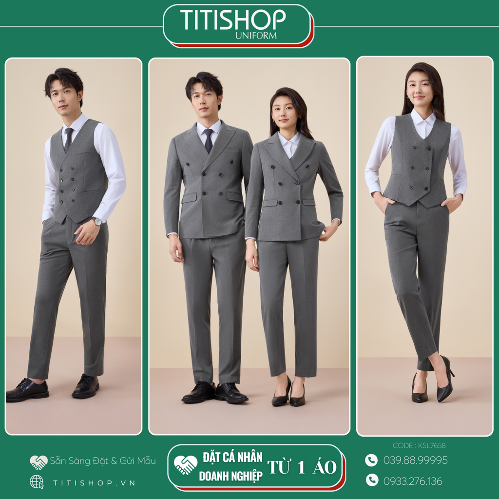 Đồng Phục Veston TITISHOP May Sẵn