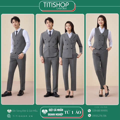 Đồng Phục Veston TITISHOP May Sẵn