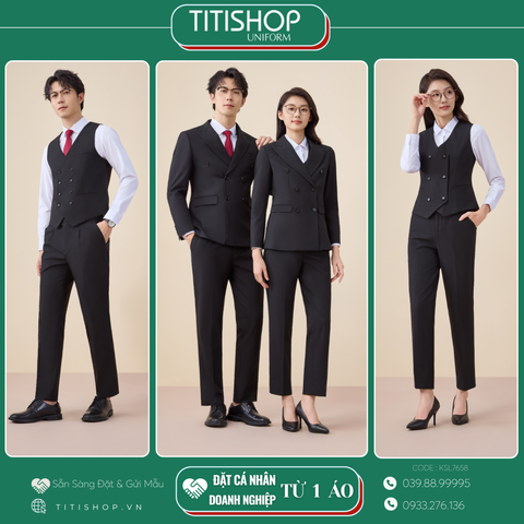 Đồng Phục Veston TITISHOP May Sẵn