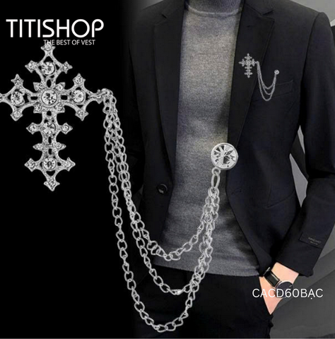 Cài Áo Vest Nam TITISHOP CACD60