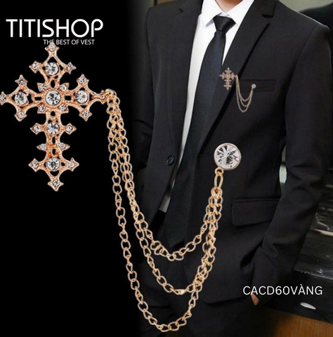 Cài Áo Vest Nam TITISHOP CACD60
