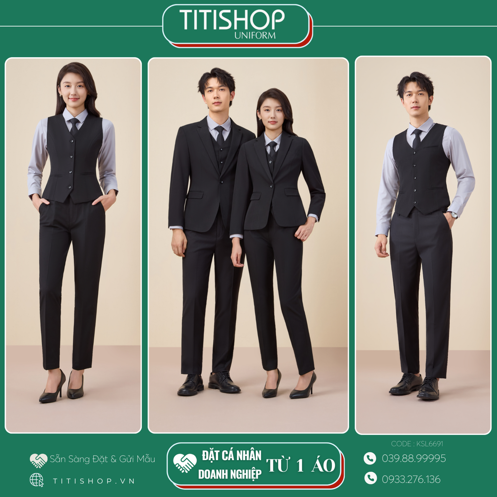 Đồng Phục Veston TITISHOP May Sẵn