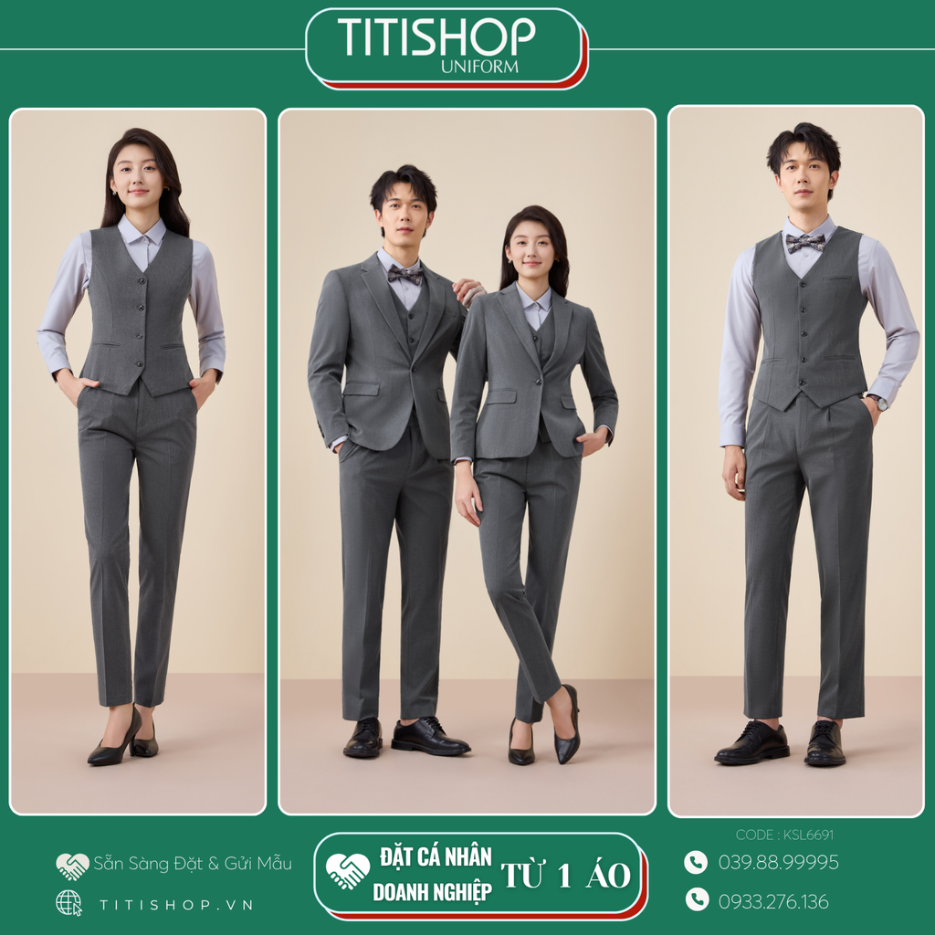 Đồng Phục Veston TITISHOP May Sẵn