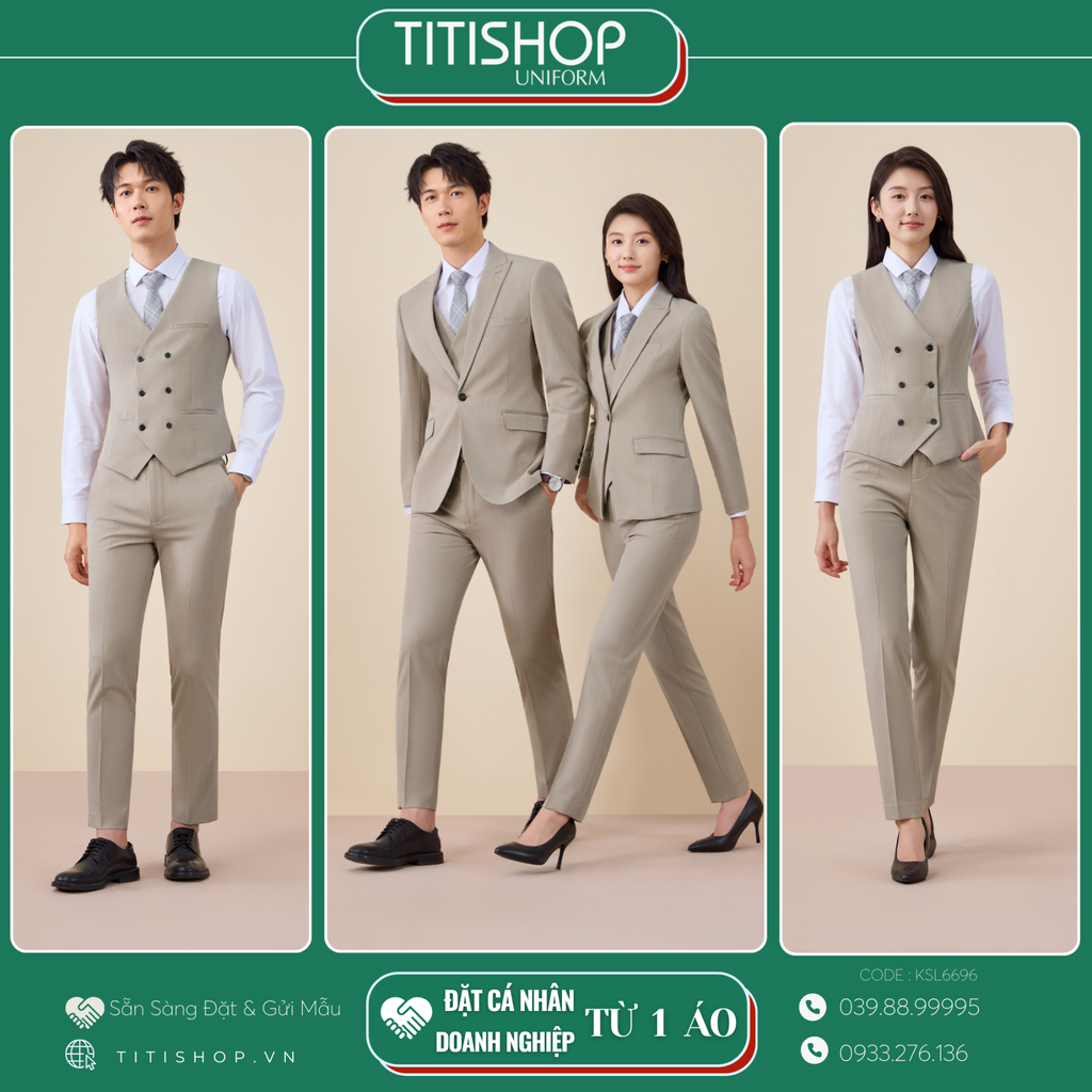 Đồng Phục Veston TITISHOP May Sẵn