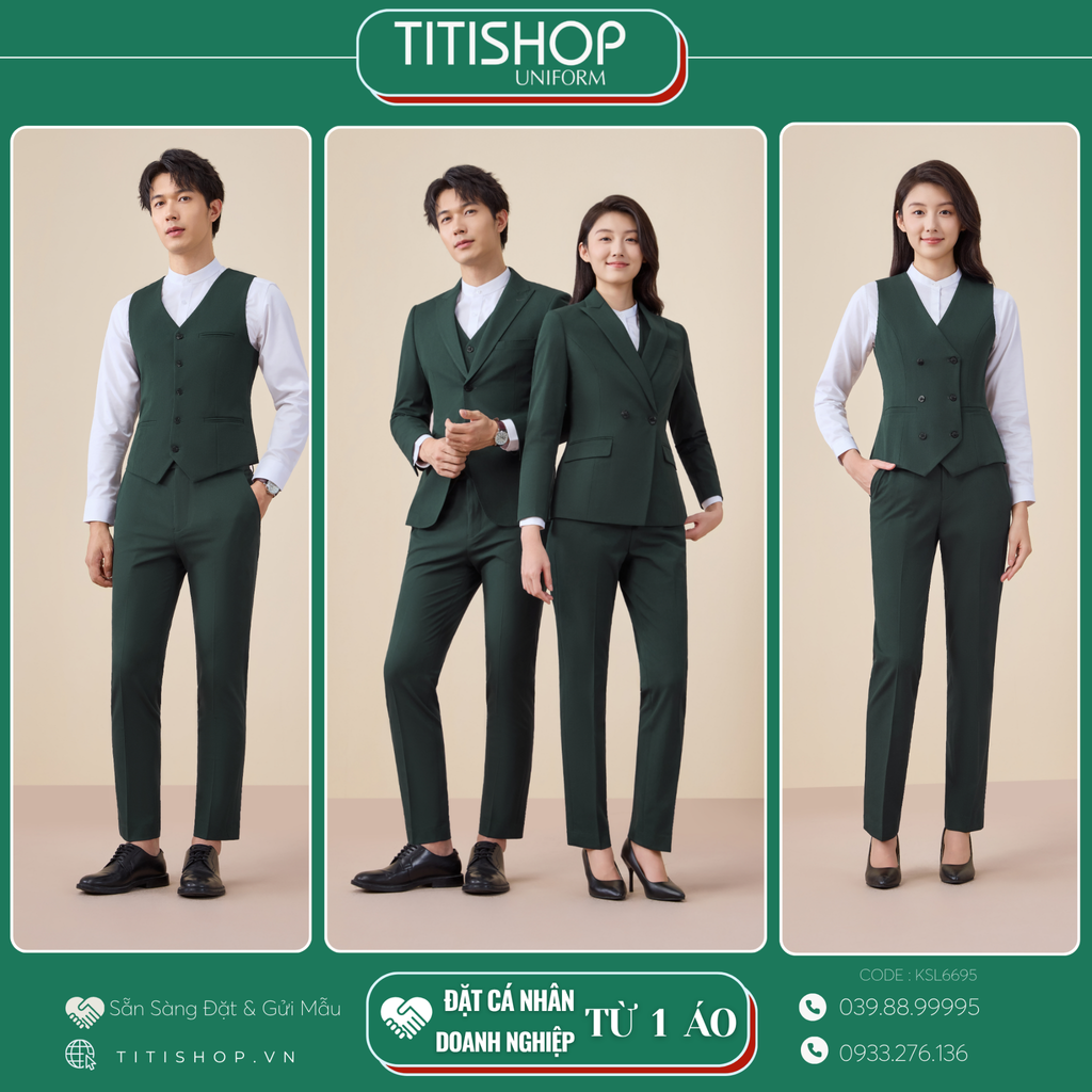 Đồng Phục Veston TITISHOP May Sẵn