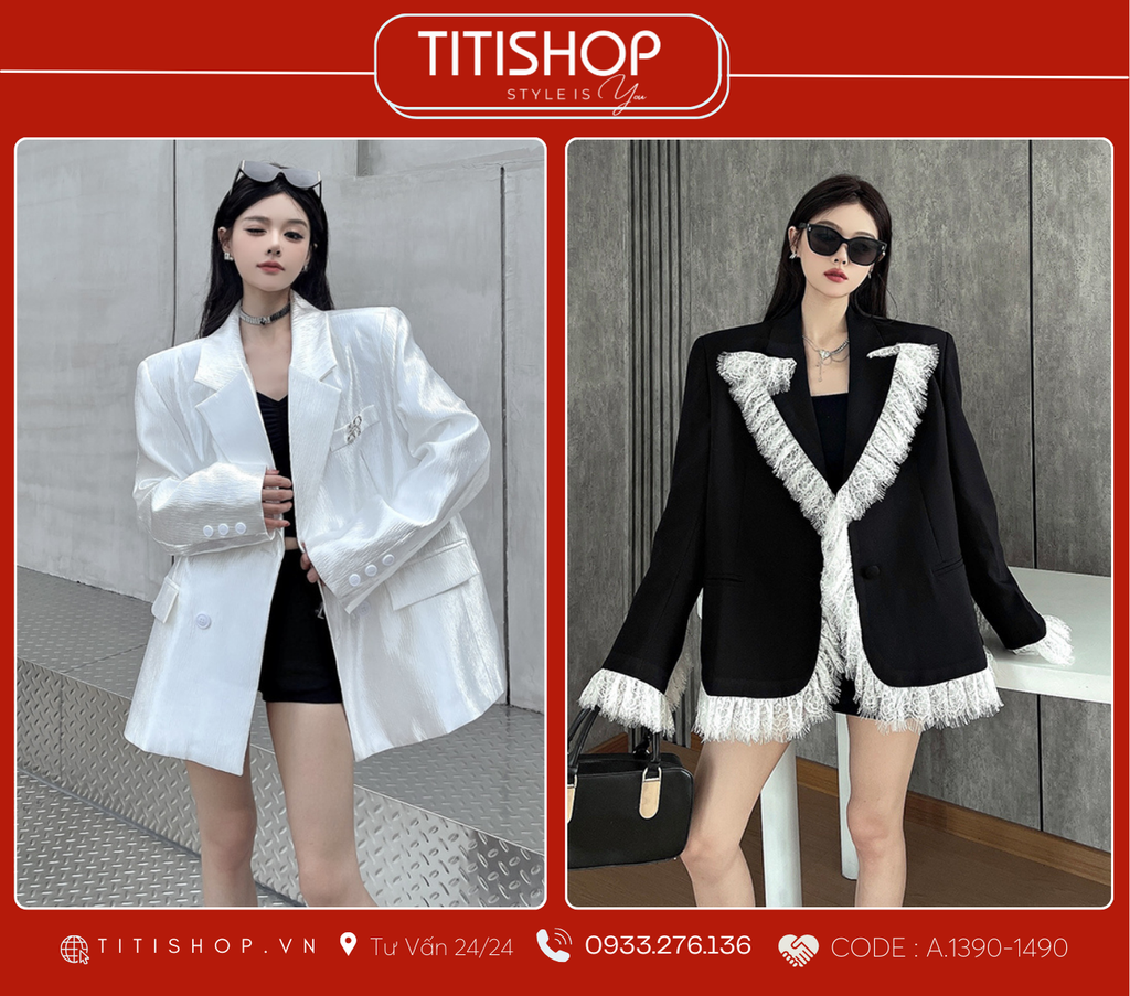 Áo Blazer Dáng Rộng TITISHOP  (S-XL)