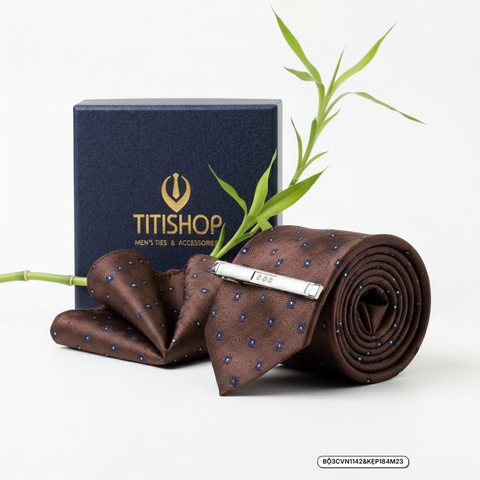 Bộ 3 Món Cavat Khăn & Kẹp Cavat - 009
