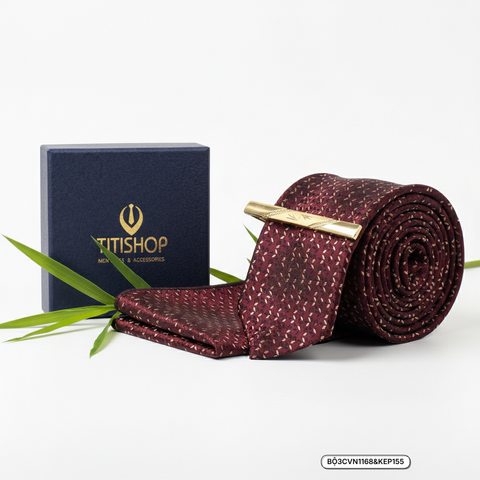 Bộ 3 Món Cavat Khăn & Kẹp Cavat - 004