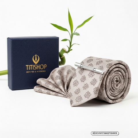 Bộ 3 Món Cavat Khăn & Kẹp Cavat - 005