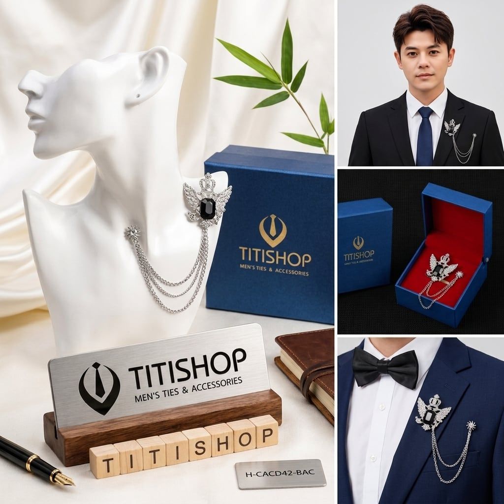 Cài Áo Vest Nam Dây TITISHOP - 001