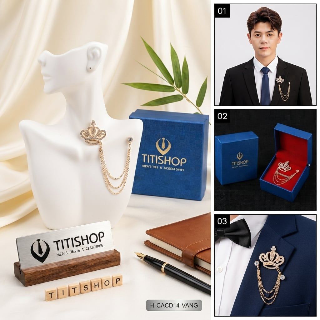 Cài Áo Vest Nam Dây TITISHOP - 002