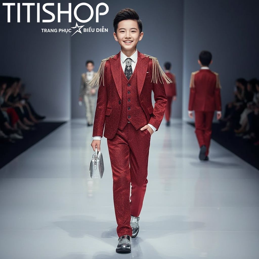Vest Biểu Diễn Catwalk Bé Trai Titishop