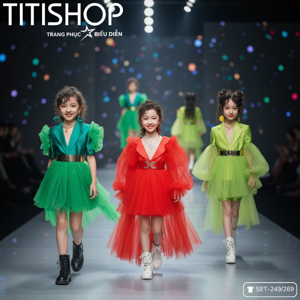 Sét Biểu Diễn Calwalk Bé Gái - 074