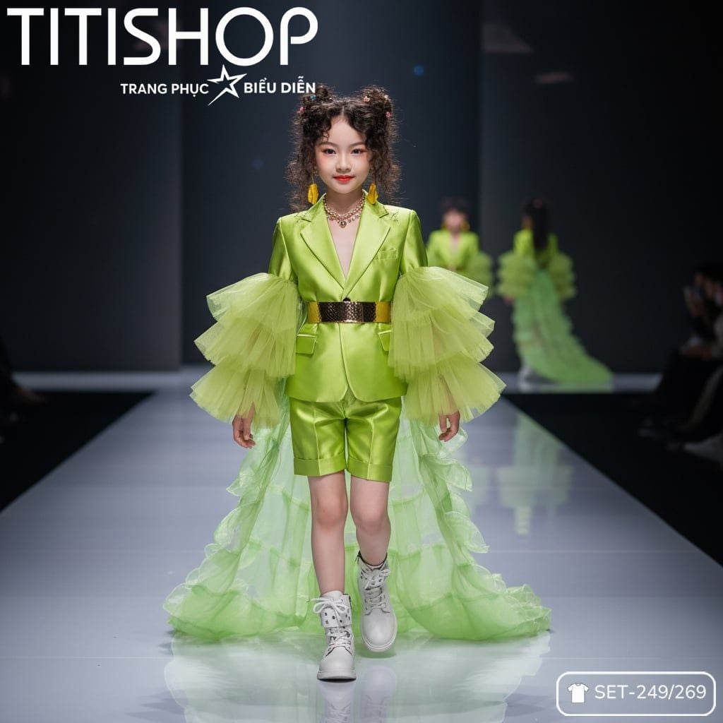 Sét Biểu Diễn Calwalk Bé Gái - 076