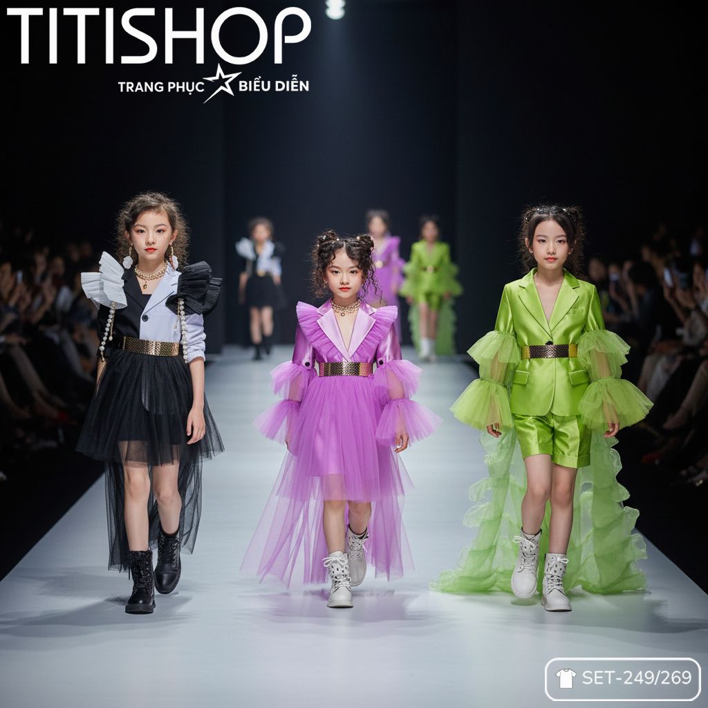 Sét Biểu Diễn Calwalk Bé Gái - 079