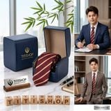 Bộ 2 Món Hộp Da & Cavat TITISHOP ( Tặng Sang ) - 076