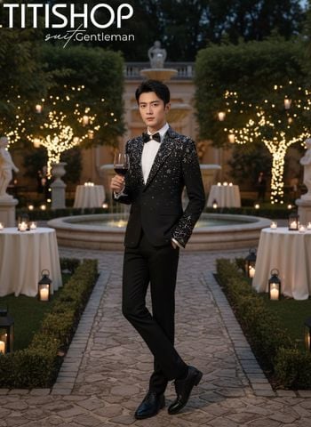 Suit TUXEDO Đính Hột Thủ Công Luxury