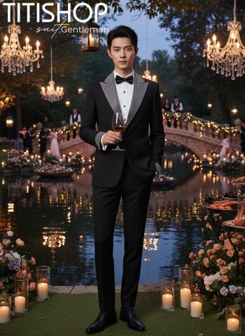 Suit TUXEDO Đính Hột Thủ Công Luxury