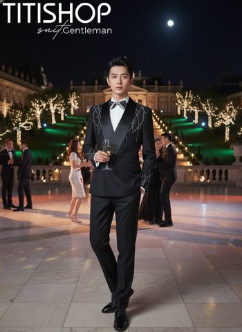 Suit TUXEDO Đính Hột Thủ Công Luxury