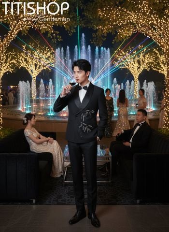 Suit TUXEDO Đính Hột Thủ Công Luxury