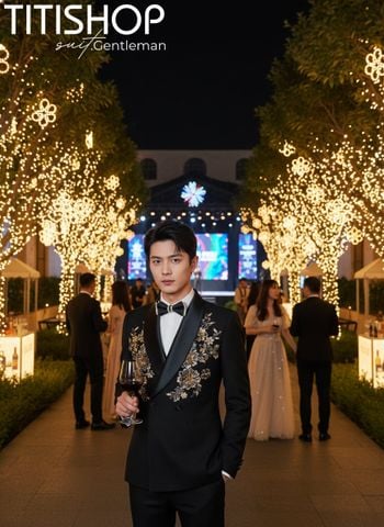 Suit TUXEDO Đính Hột Thủ Công Luxury