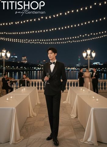 Suit TUXEDO Đính Hột Thủ Công Luxury