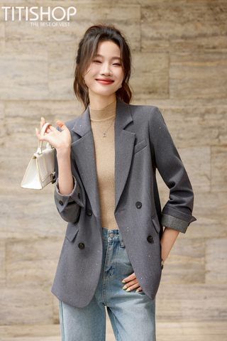 Áo Blazer Nữ Titishop (S-4XL )