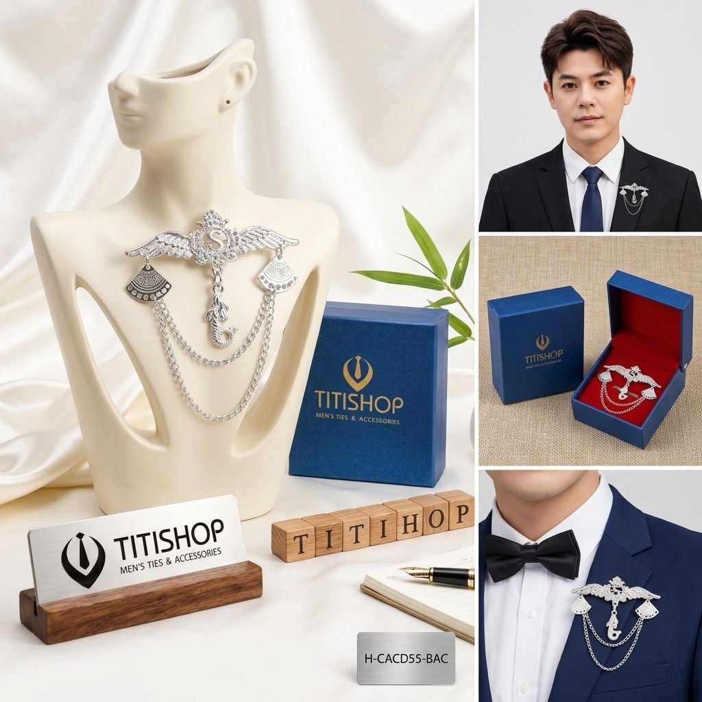 Cài Áo Vest Nam Dây TITISHOP - 006