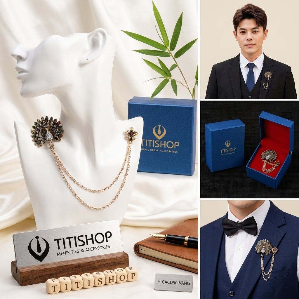 Cài Áo Vest Nam Dây TITISHOP - 013