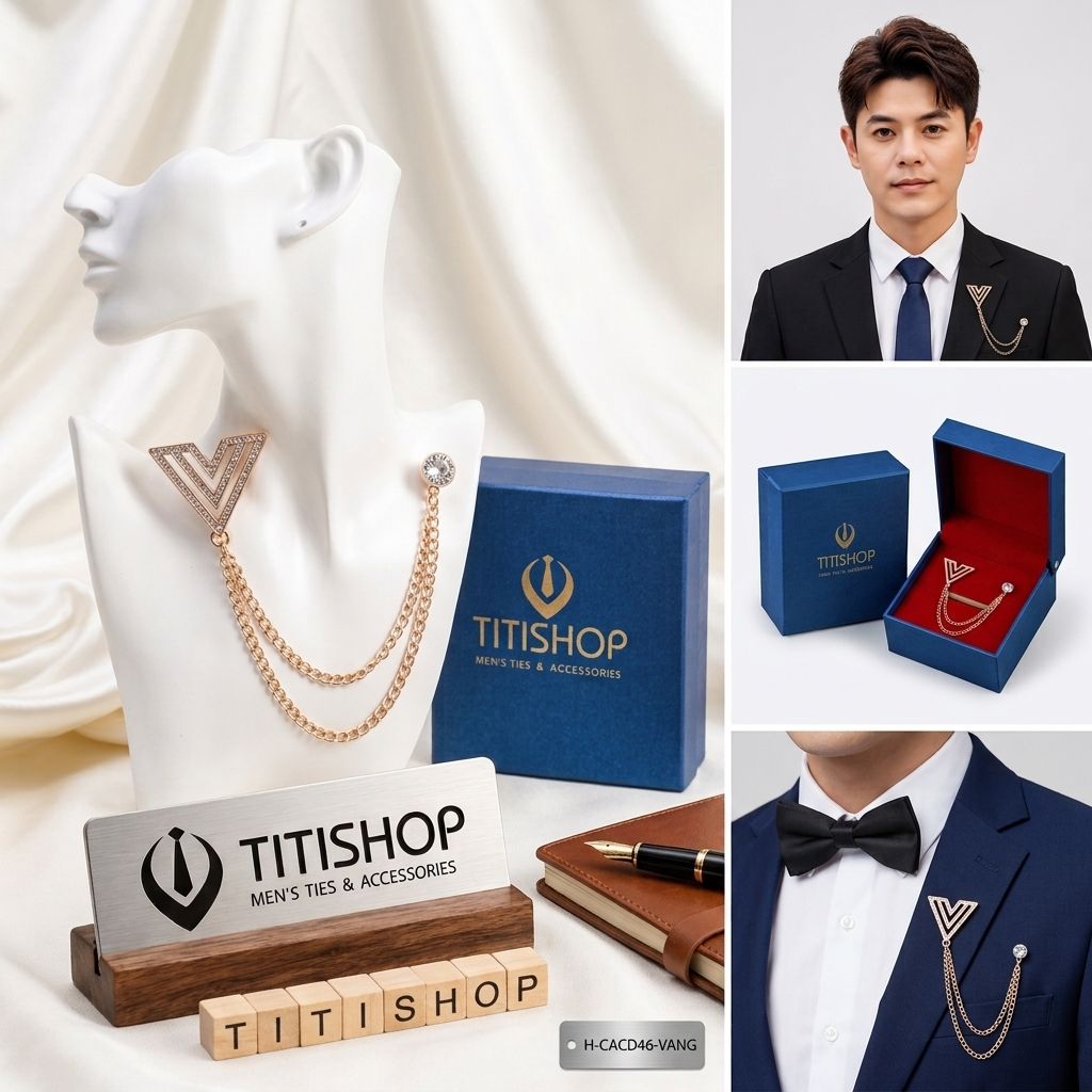 Cài Áo Vest Nam Dây TITISHOP - 020