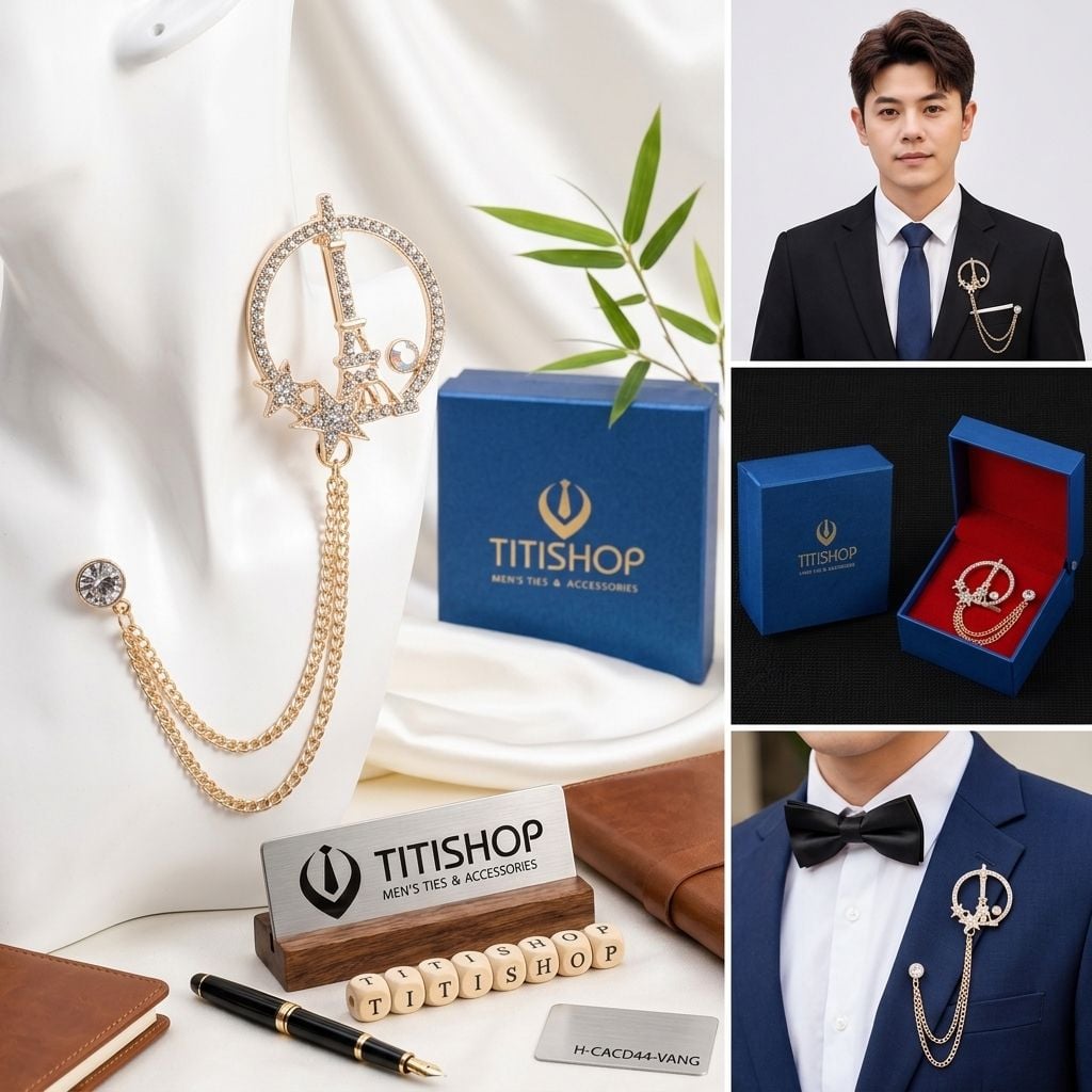 Cài Áo Vest Nam Dây TITISHOP - 022
