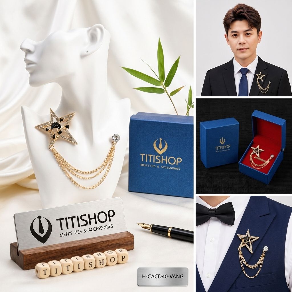 Cài Áo Vest Nam Dây TITISHOP - 028