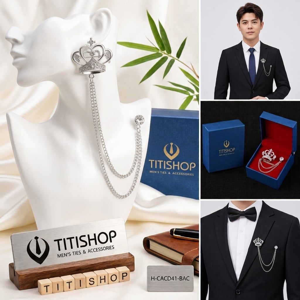 Cài Áo Vest Nam Dây TITISHOP - 030
